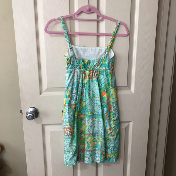Lily Pulitzer Lola Dress “Just Add lemon” - Picture 2 of 3